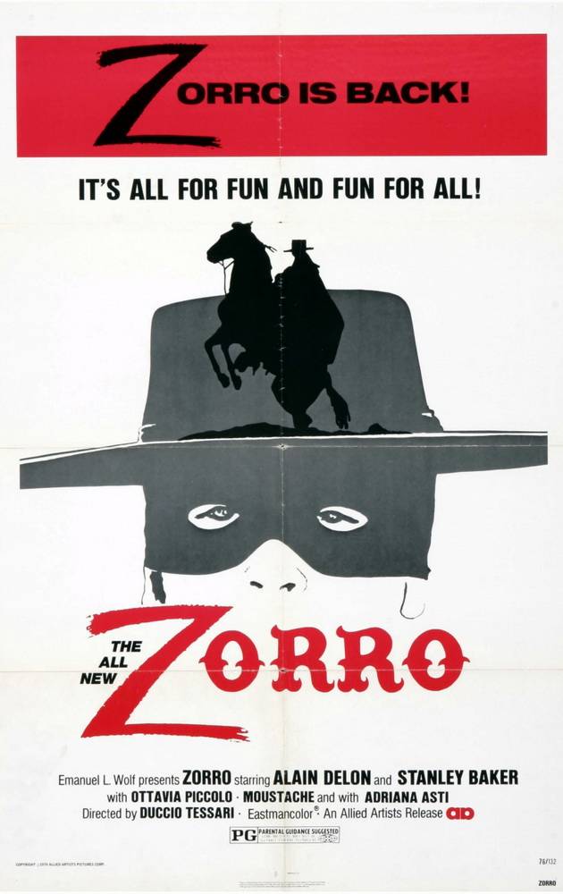 Зорро / Zorro (1975) отзывы. Рецензии. Новости кино. Актеры фильма Зорро. Отзывы о фильме Зорро