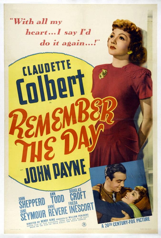Памятный день / Remember the Day (1941) отзывы. Рецензии. Новости кино. Актеры фильма Памятный день. Отзывы о фильме Памятный день