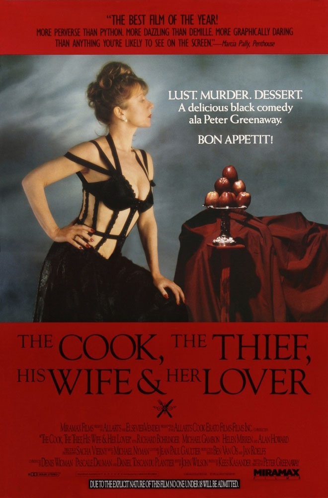 Повар, вор, его жена и ее любовник / The Cook the Thief His Wife & Her Lover (1989) отзывы. Рецензии. Новости кино. Актеры фильма Повар, вор, его жена и ее любовник. Отзывы о фильме Повар, вор, его жена и ее любовник