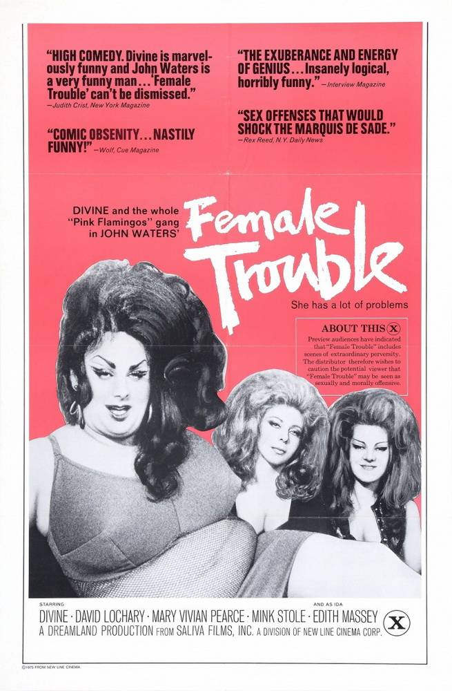 Женские проблемы / Female Trouble (1974) отзывы. Рецензии. Новости кино. Актеры фильма Женские проблемы. Отзывы о фильме Женские проблемы