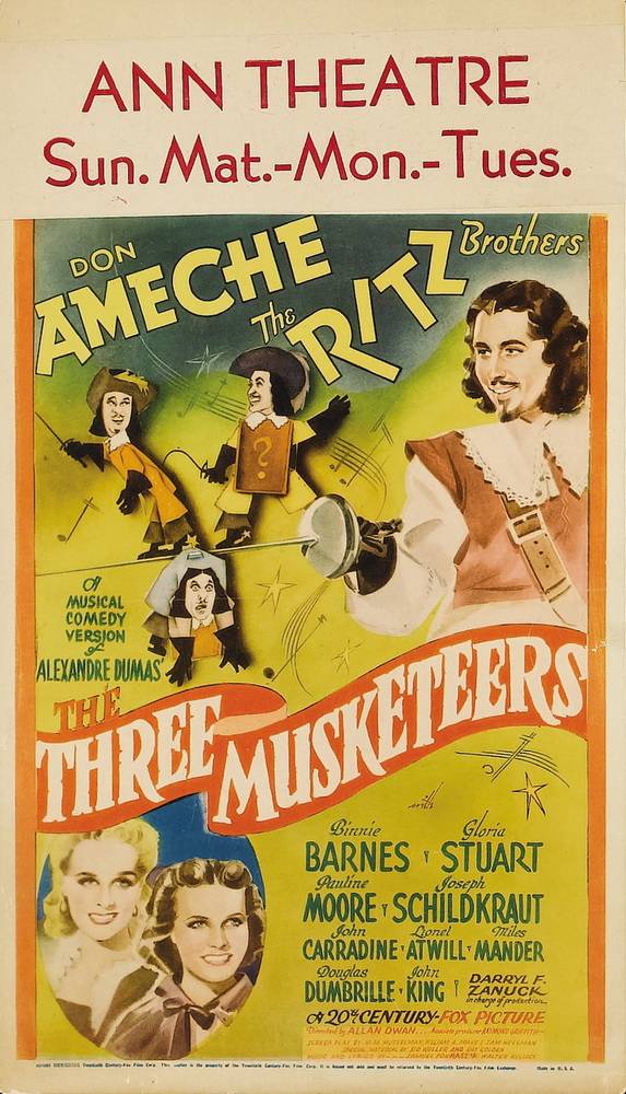 Три мушкетера / The Three Musketeers (1939) отзывы. Рецензии. Новости кино. Актеры фильма Три мушкетера. Отзывы о фильме Три мушкетера