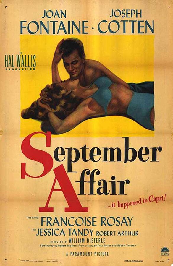 Сентябрьская афера / September Affair (1950) отзывы. Рецензии. Новости кино. Актеры фильма Сентябрьская афера. Отзывы о фильме Сентябрьская афера