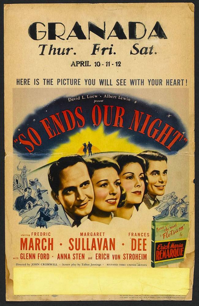Так кончается наша ночь / So Ends Our Night (1941) отзывы. Рецензии. Новости кино. Актеры фильма Так кончается наша ночь. Отзывы о фильме Так кончается наша ночь
