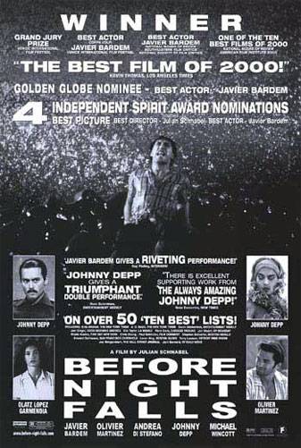 Пока не наступит ночь / Before Night Falls (2000) отзывы. Рецензии. Новости кино. Актеры фильма Пока не наступит ночь. Отзывы о фильме Пока не наступит ночь