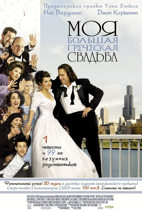 Моя большая греческая свадьба / My Big Fat Greek Wedding (2002) отзывы. Рецензии. Новости кино. Актеры фильма Моя большая греческая свадьба. Отзывы о фильме Моя большая греческая свадьба