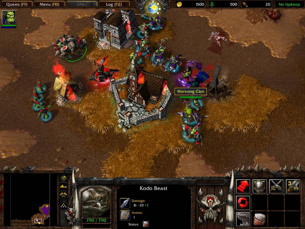 Игра Warcraft III: Reign of Chaos (2002). Скриншот N92385