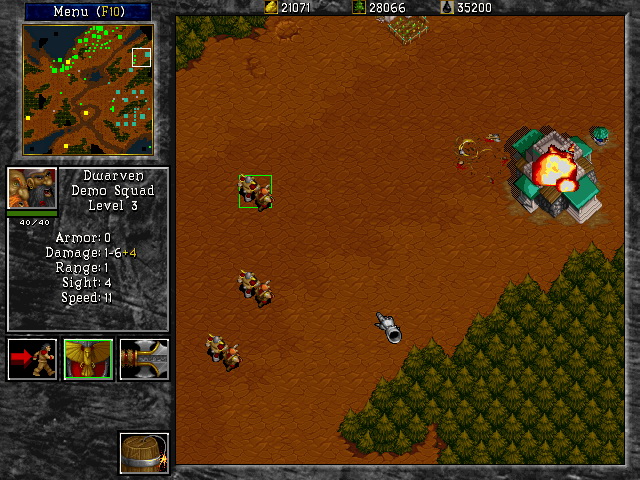 Игра WarCraft II: Tides of Darkness (1995). Скриншот N94146