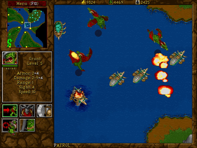 Игра WarCraft II: Tides of Darkness (1995). Скриншот N94149