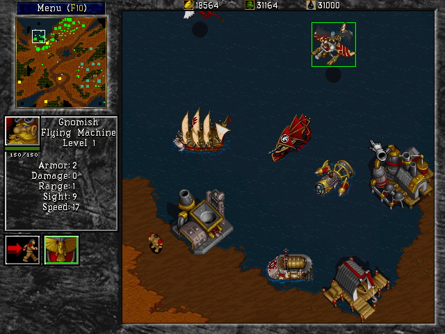 Игра WarCraft II: Tides of Darkness (1995). Скриншот N94150
