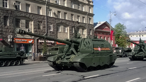 Генеральная репетиция Парада Победы в Москве. 7 мая 2014 года