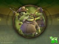 Обои N113 к мультфильму "Планета 51" (2009)