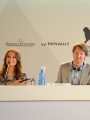 Алисия Викандер, Том Хупер и Эдди Редмэйн на пресс-конференции фильма "Девушка из Дании" на 72-м Венецианском кинофестивале