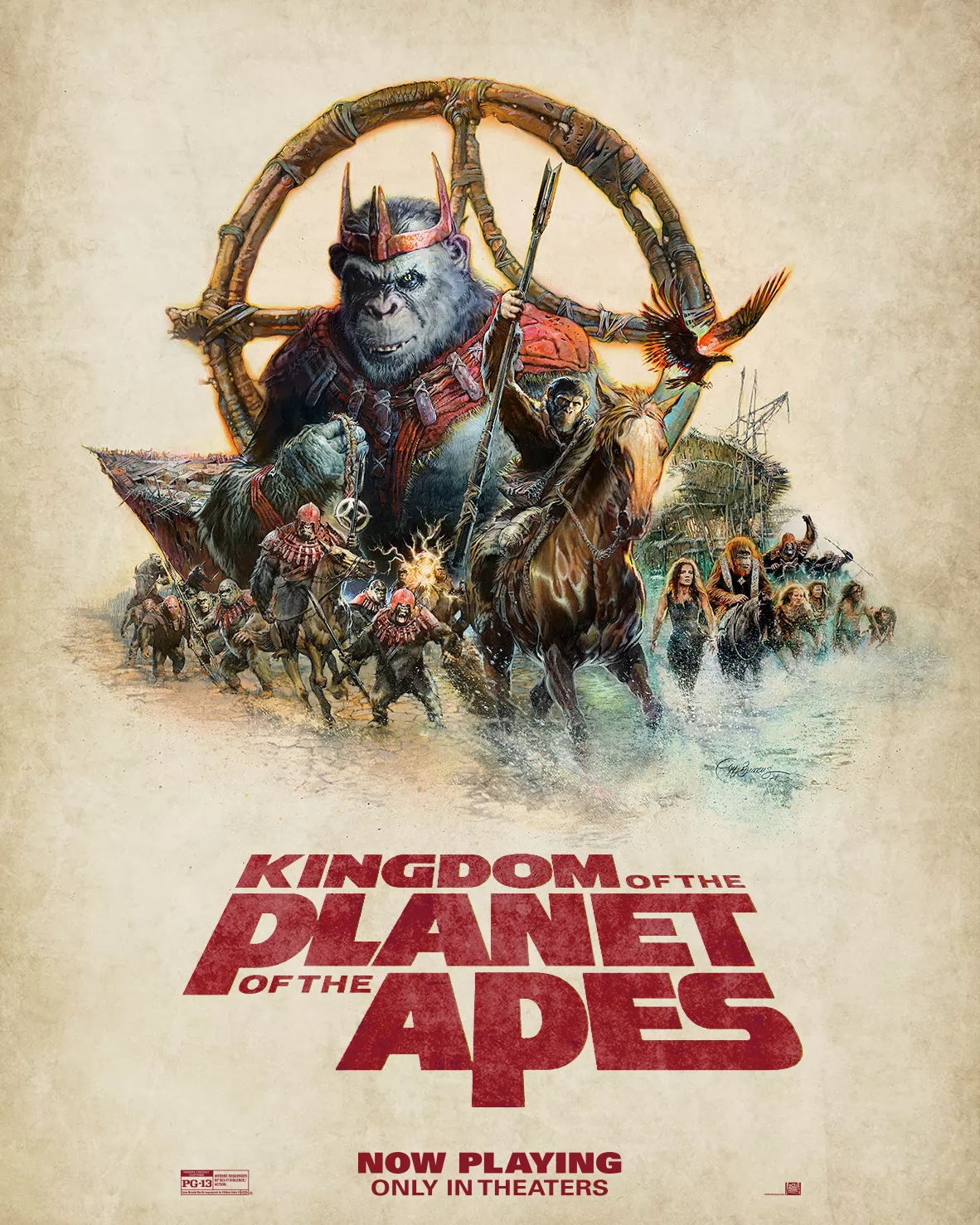 Планета обезьян: Новое царство: постер N236457